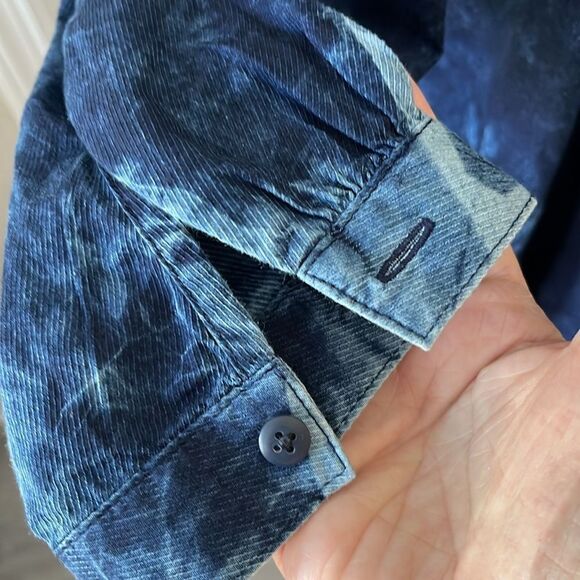 Pure Jill Organically Grown Cotton Tie Tye Popover So Soft ! NWOT SZ L - Picture 3 of 8